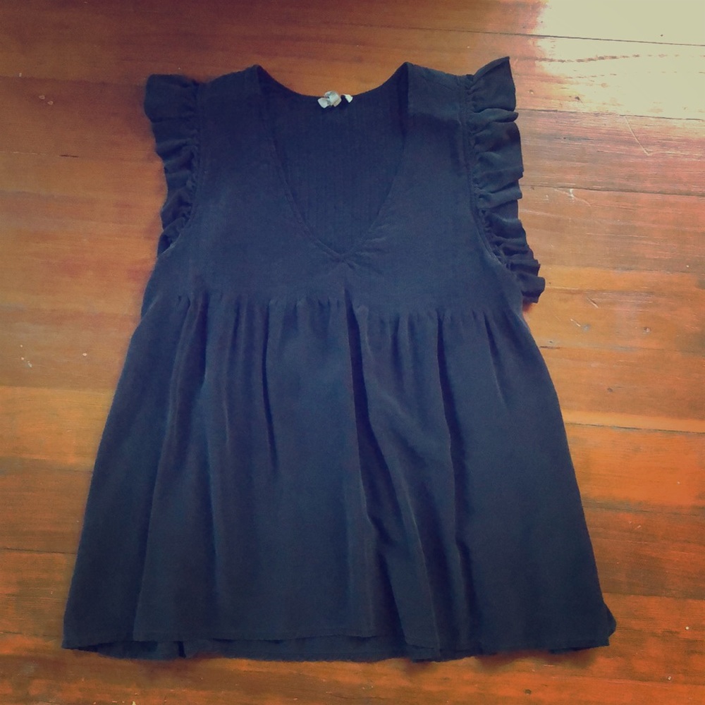 Join silk babydoll blouse